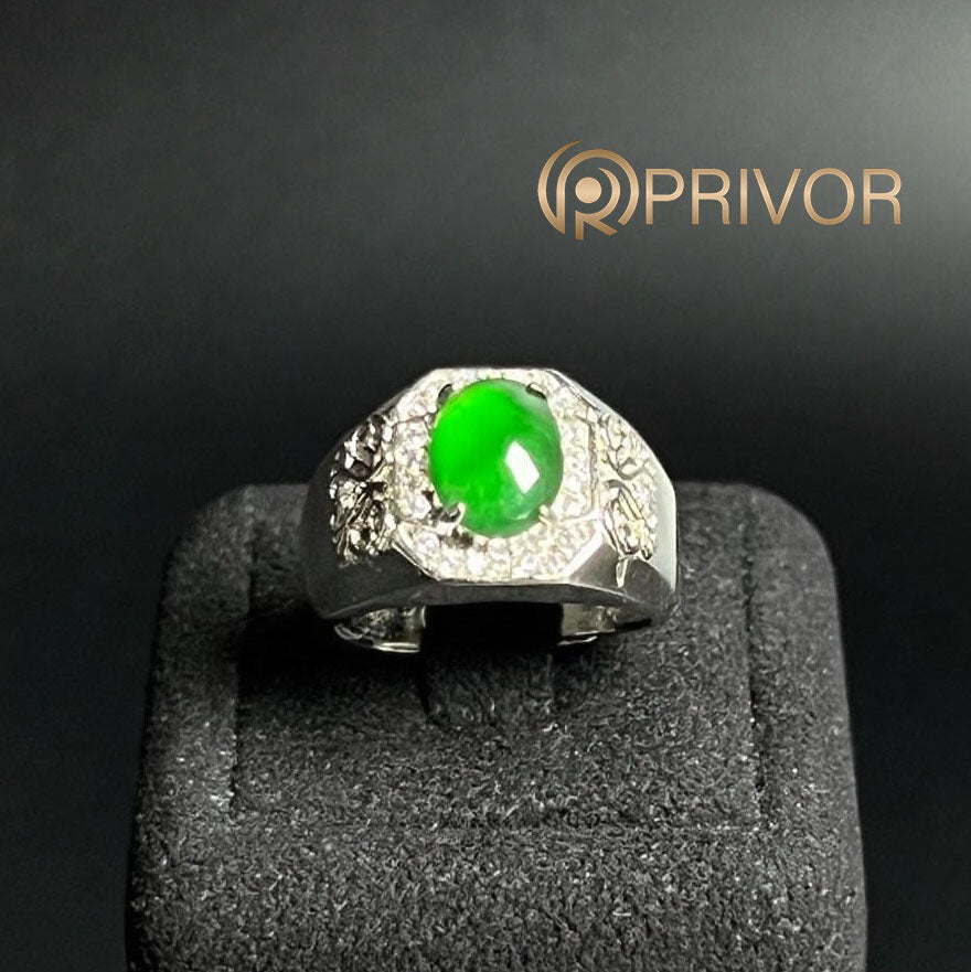 Crown Emerald Ring