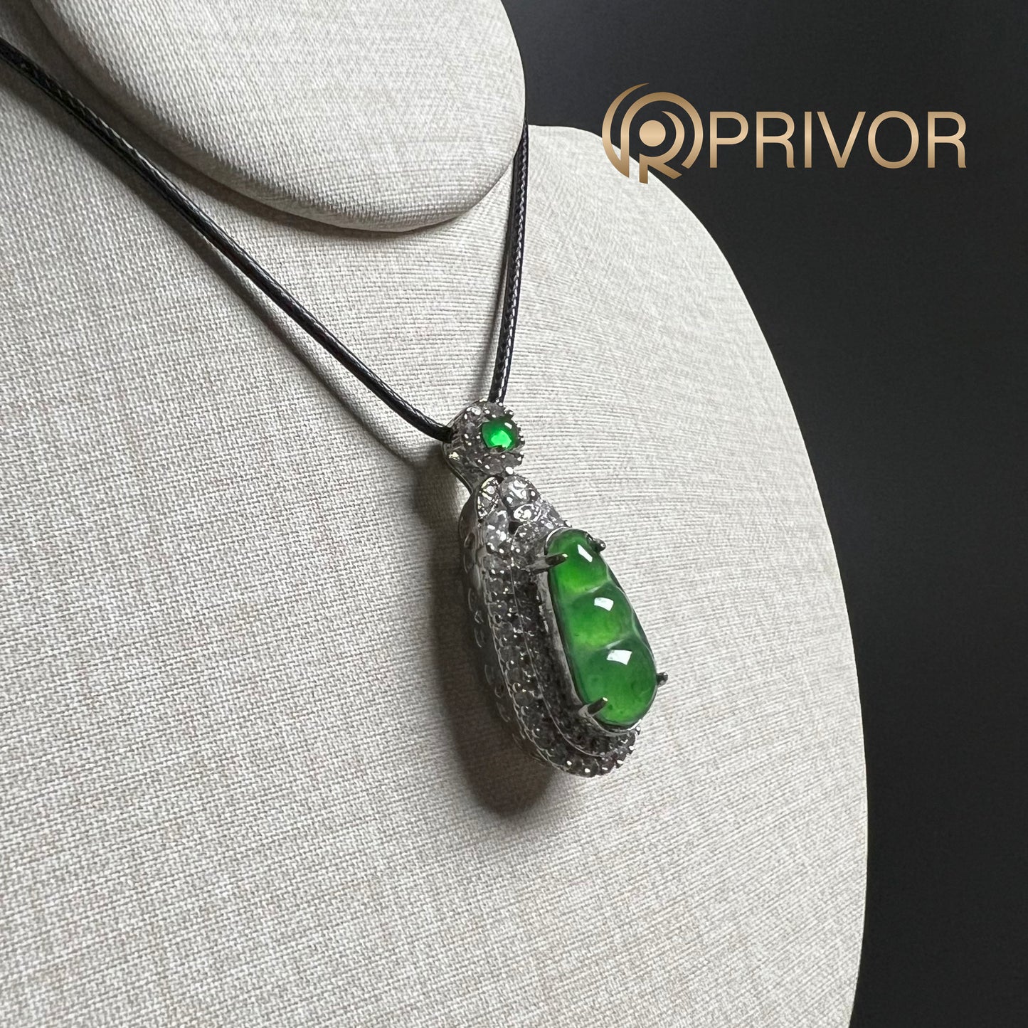 Trio-Bean Drop Pendant