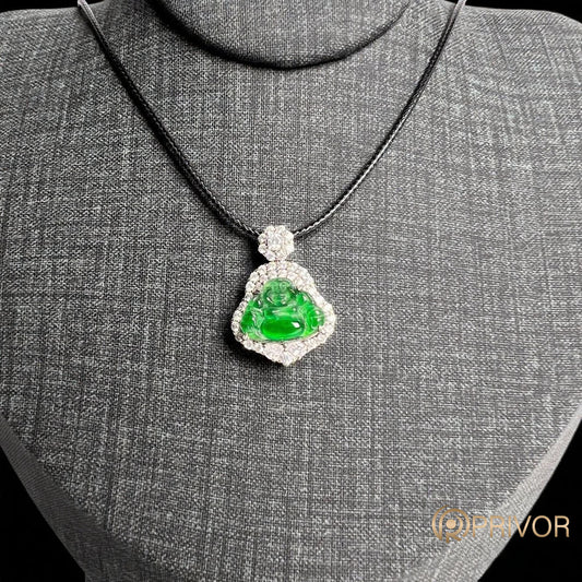 Halo Buddha Jadeite Spark