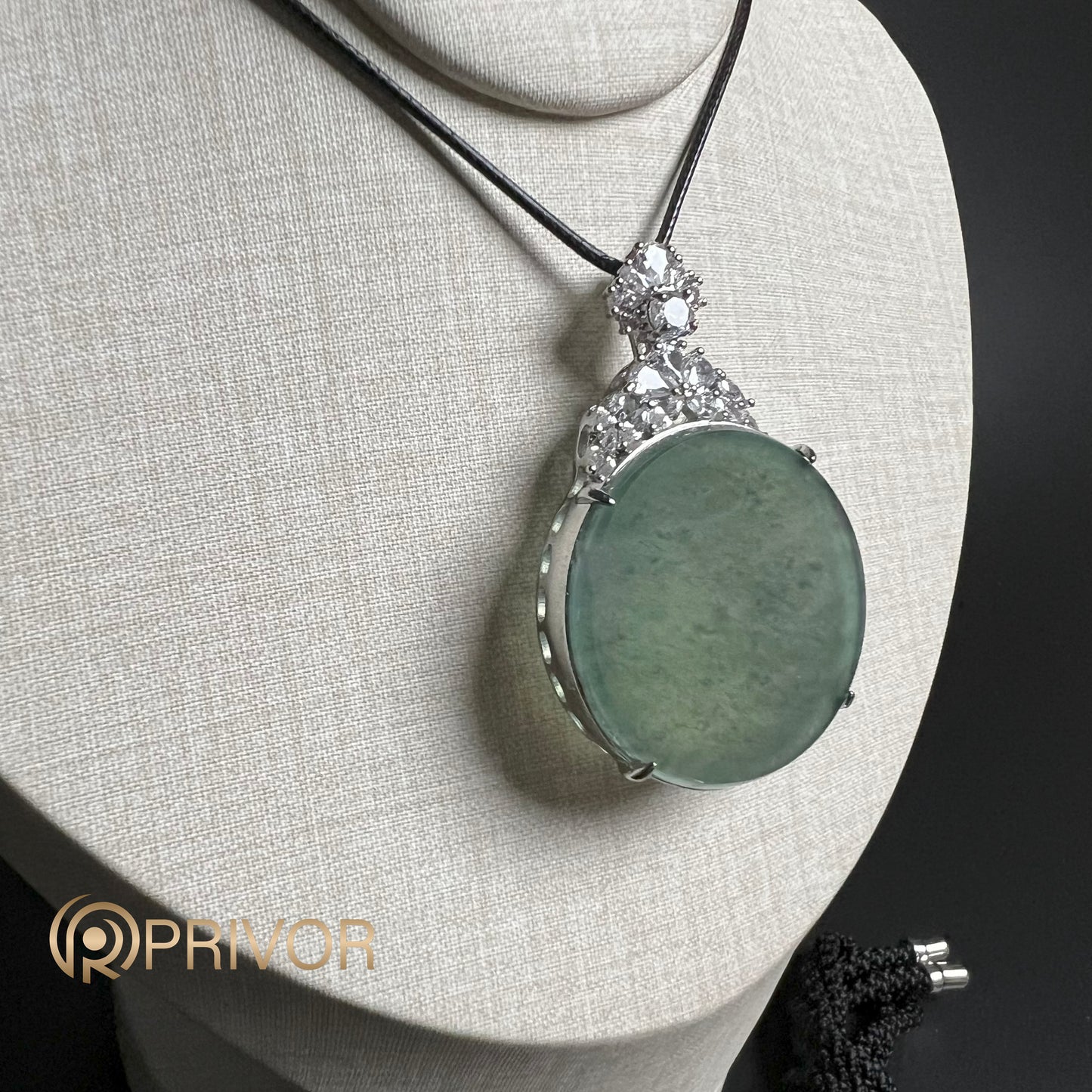 Moonstone Jadeite Pendant