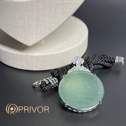 Moonstone Jadeite Pendant