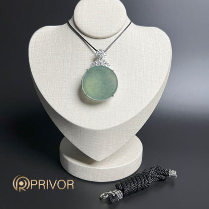 Moonstone Jadeite Pendant
