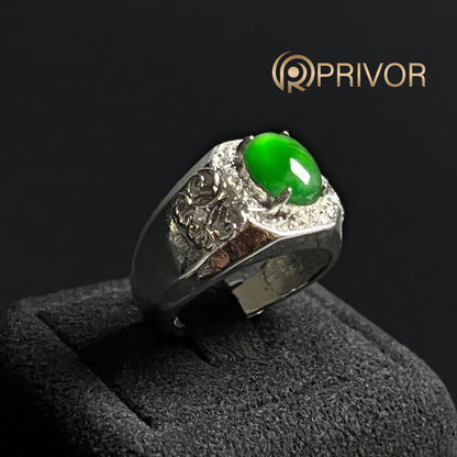 Crown Emerald Ring
