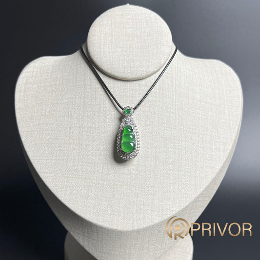 Trio-Bean Drop Pendant
