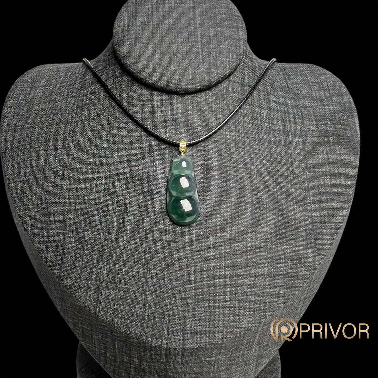 18K Gold Deep Forest Gourd Pendant