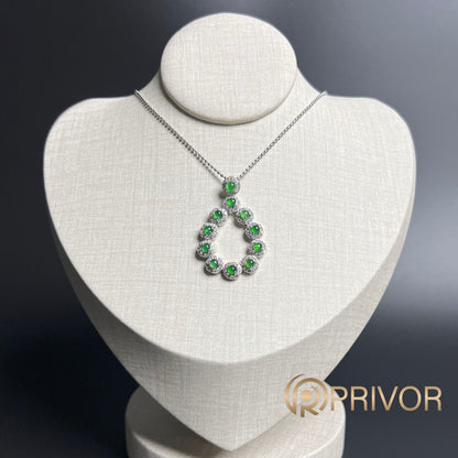 Dewdrop Halo Necklace