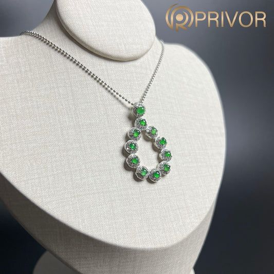 Dewdrop Halo Necklace