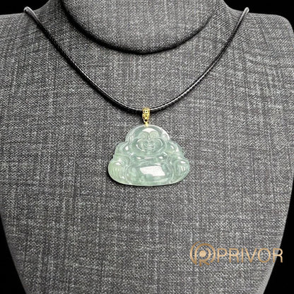 18K Gold Smilling Buddha Charm Pendant