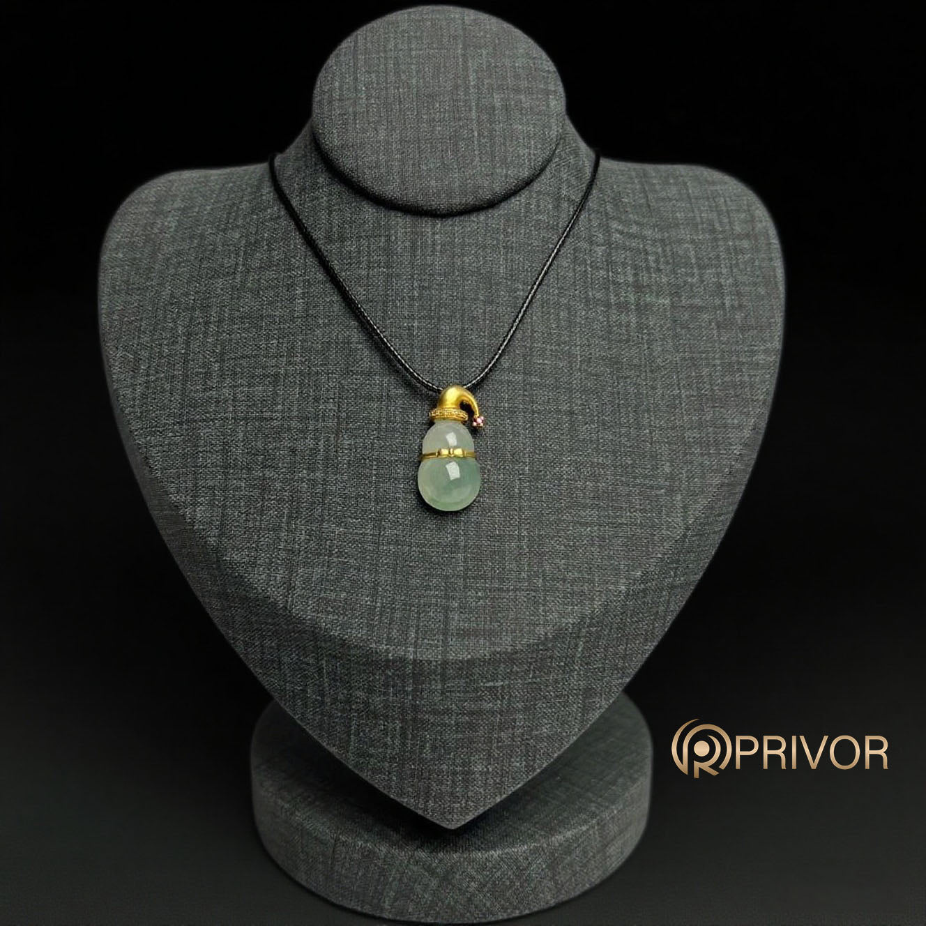 18K Gold Lucky Hat Gourd Pendant