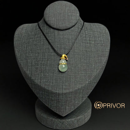 18K Gold Lucky Hat Gourd Pendant