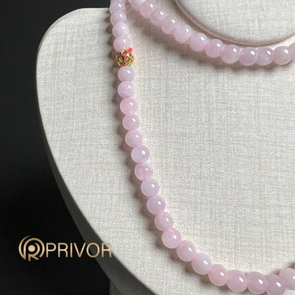 Pinkish Blush Beads Necklace