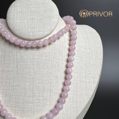 Pinkish Blush Beads Necklace