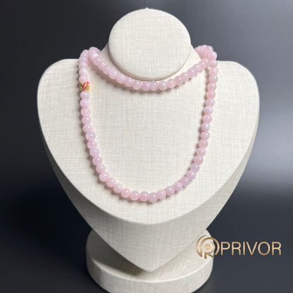 Pinkish Blush Beads Necklace